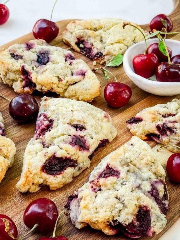 Cherry Sugar Spun Run Scones
