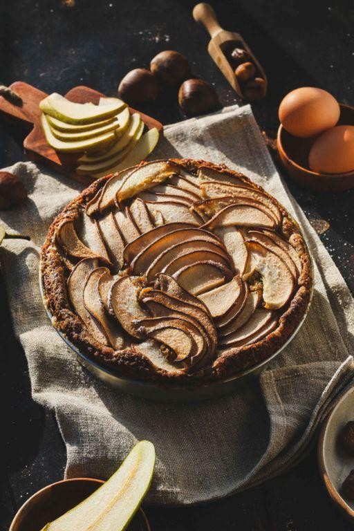 Chestnut and Pear Cake