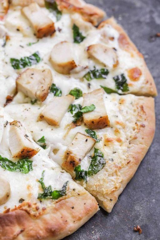 Chicken Alfredo White Pizza