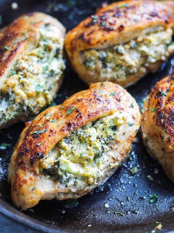 Chicken Breast with Broccoli Cheese Sauce