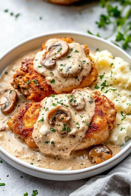 Chicken Breast with Mushroom Sauce