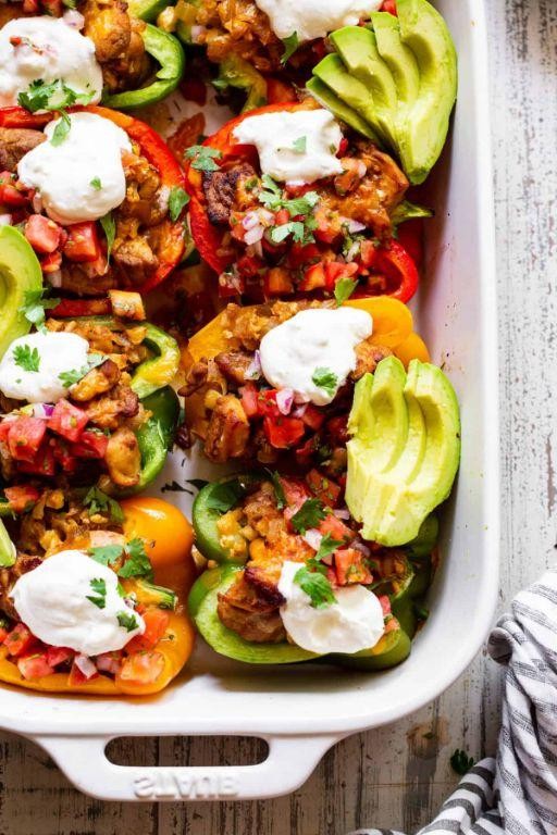 Chicken Fajita Stuffed Peppers