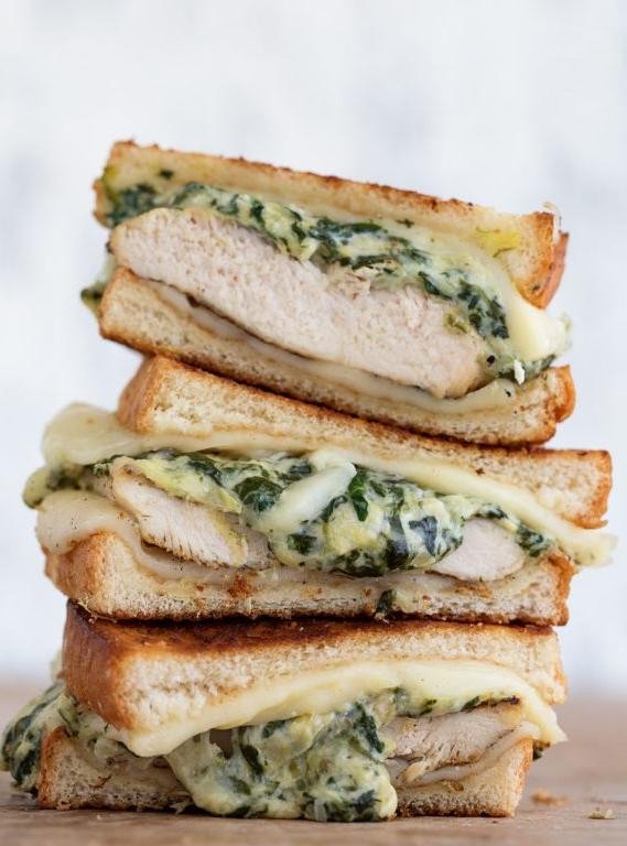 Chicken Panini with Spinach and Artichokes