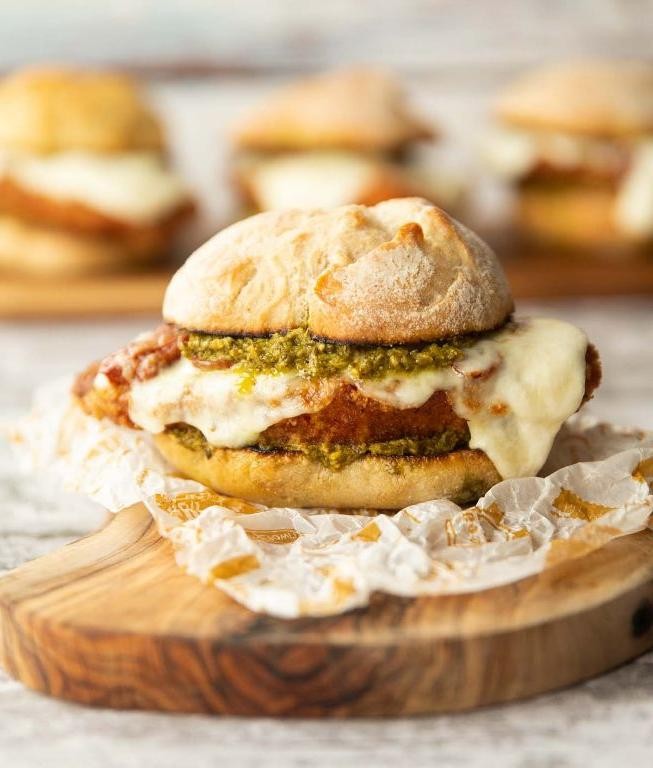 Chicken Pesto Breakfast Sandwich