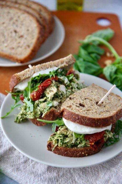 Chicken Pesto Panini with Sun-Dried Tomatoes