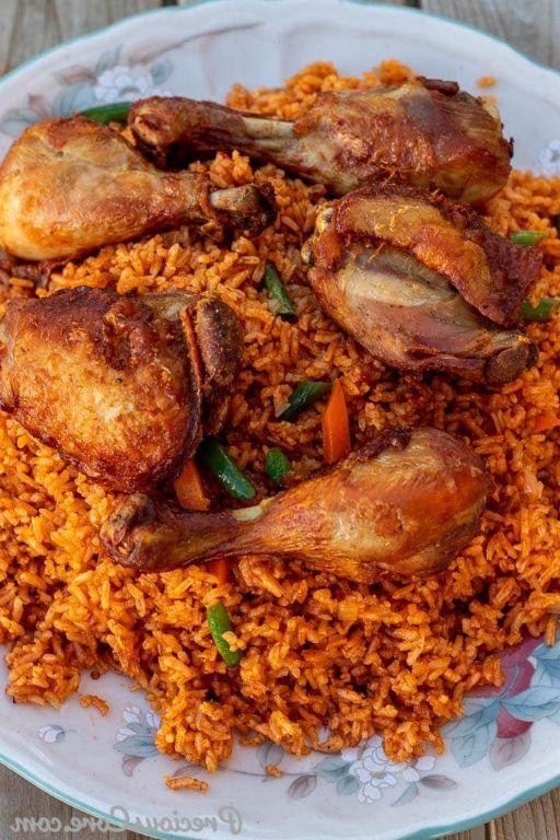 Chicken Stew with Nigerian Fried Rice