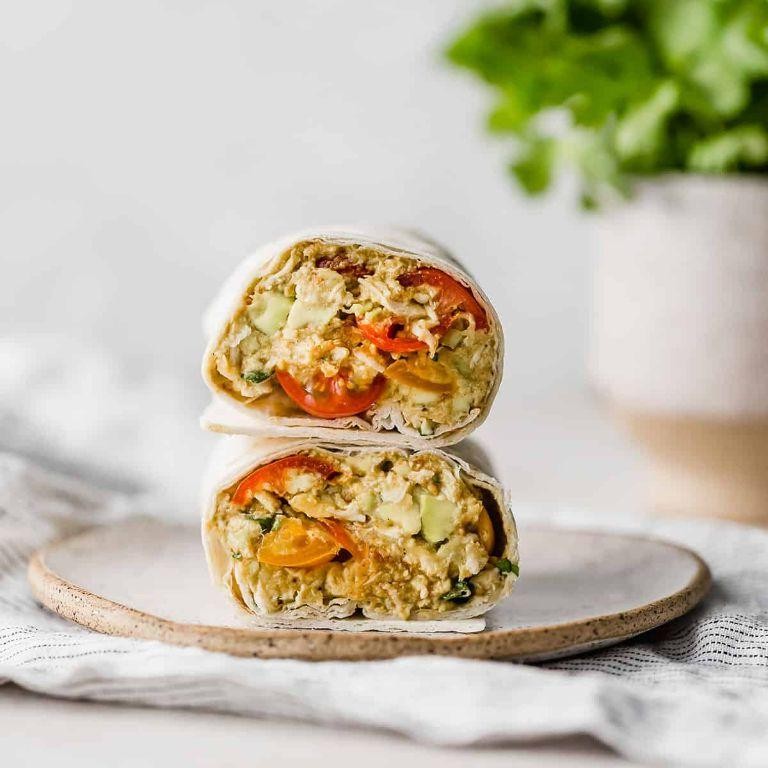Chicken and Avocado Breakfast Wrap