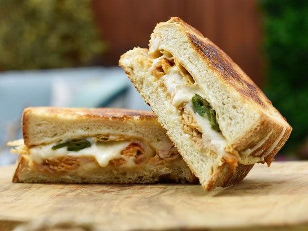 Chicken and Cheese Panini with Jalapeños