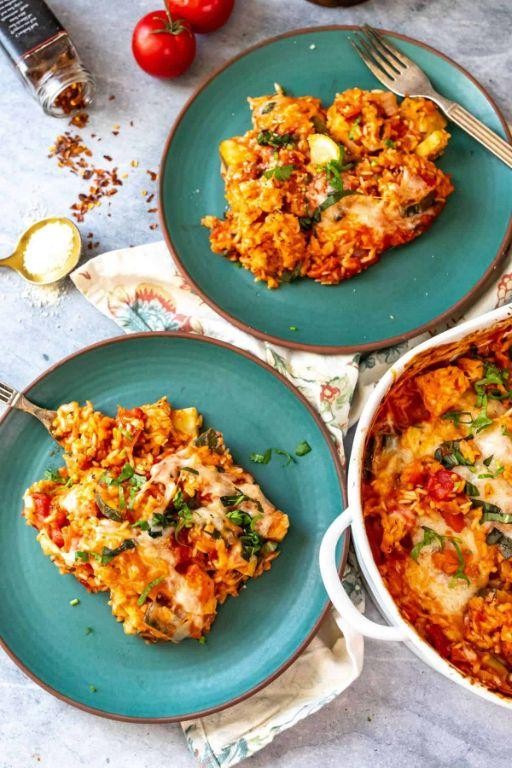 Chicken and Diced Tomatoes Casserole