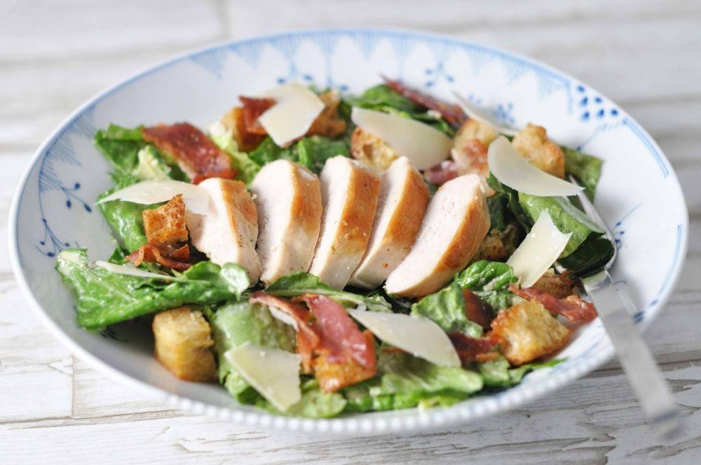 Chicken and Ham Caesar Salad