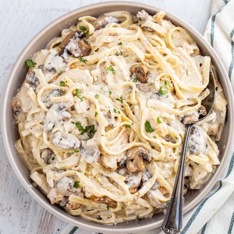 Chicken and Mushroom Alfredo