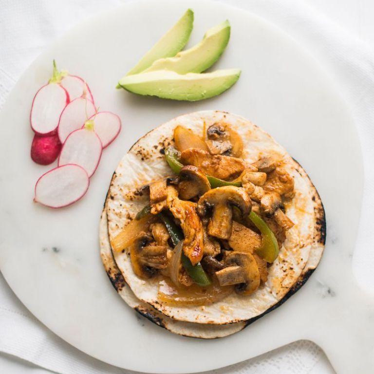 Chicken and Mushroom Fajitas