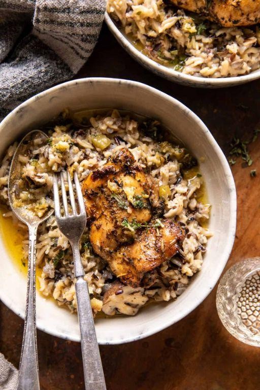 Chicken and Mushrooms with Wild Rice Crock Pot Meal