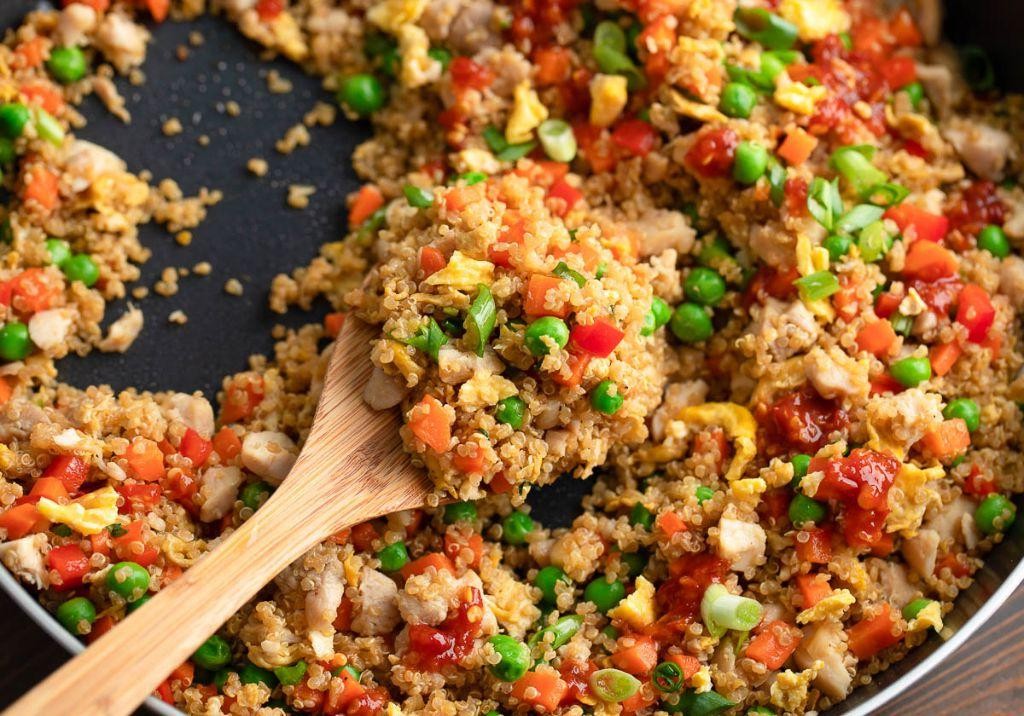 Chicken and Quinoa Fried Rice