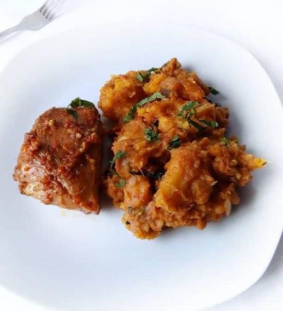 Chicken and Yam Porridge