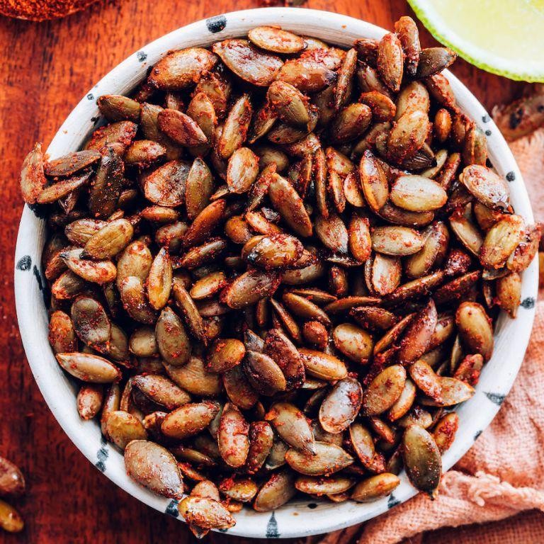 Chili Lime Roasted Pumpkin Seeds
