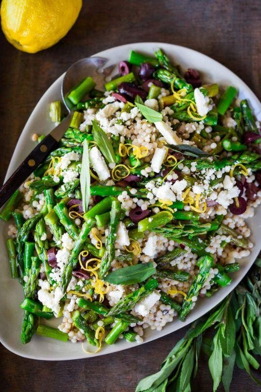 Chilled Asparagus Salad with Olives and Lemon