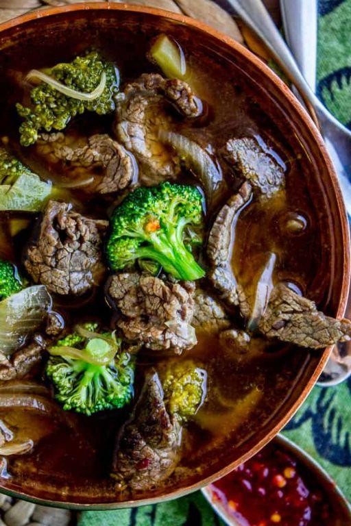Chinese Broccoli and Beef Soup