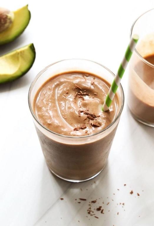 Chocolate Avocado Protein Smoothie