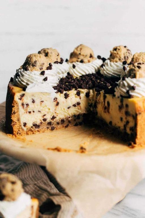 Chocolate Chip Cookie Dough Cheesecake