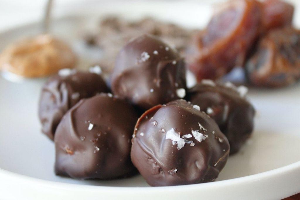 Chocolate Covered Date Balls