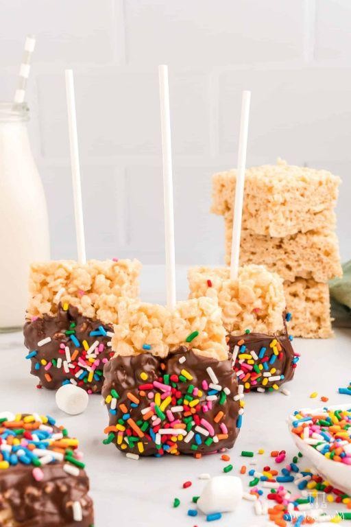 Chocolate Covered Rice Krispies Treats