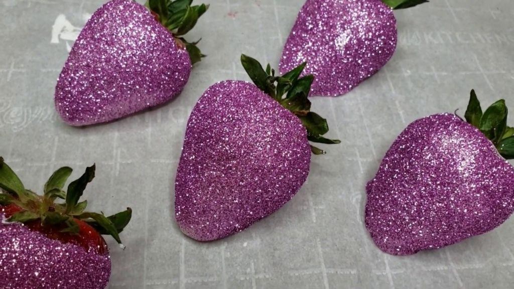 Chocolate Covered Strawberries with Lavender