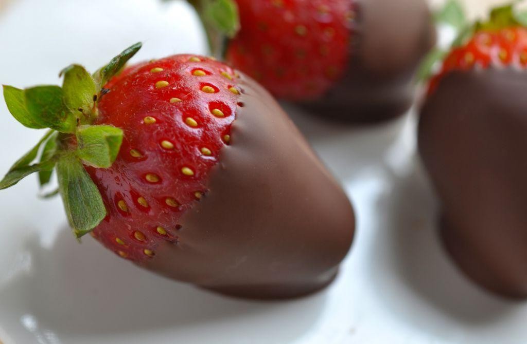 Chocolate Covered Strawberries with Orange Zest