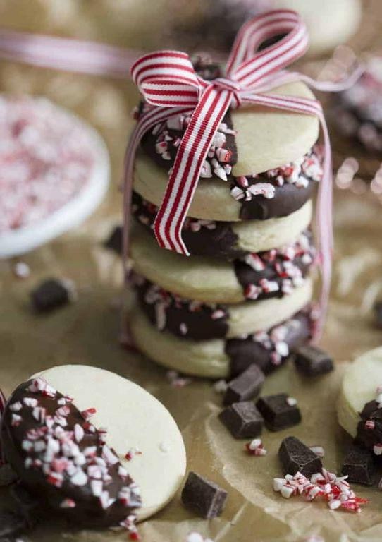 Chocolate Dipped Vanilla Sugar Cookies