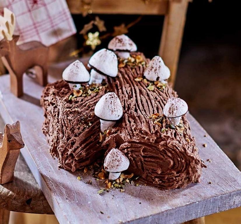 Chocolate Hazelnut Yule Log