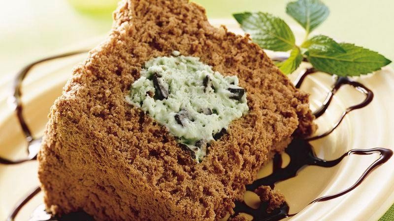 Chocolate Mint Angel Food Cake