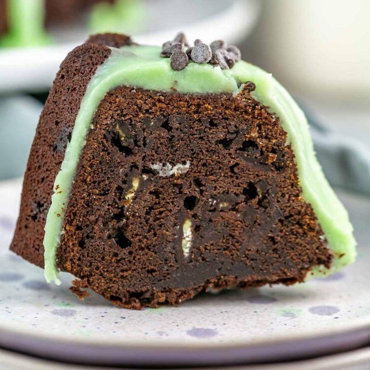 Chocolate Mint Bundt Cake