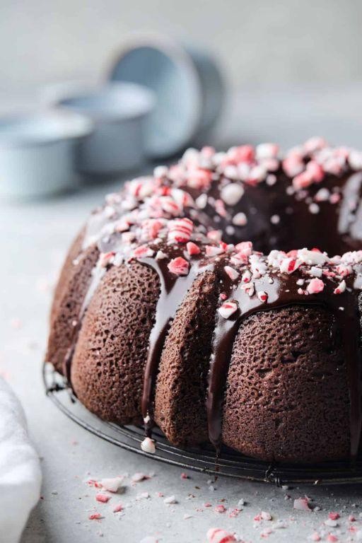 Chocolate Mint Pound Cake