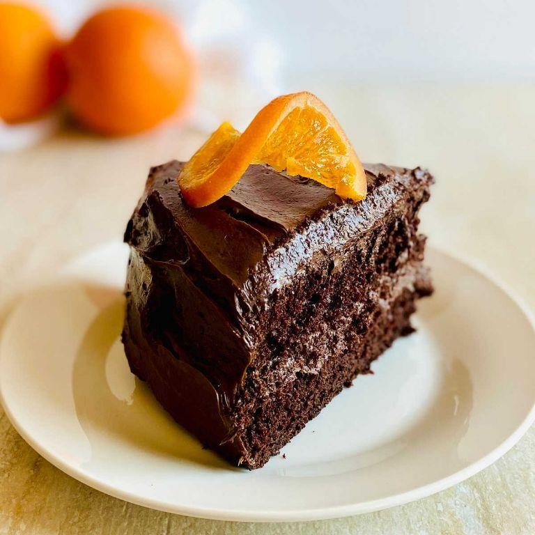 Chocolate Mud Cake with Orange Zest Glaze