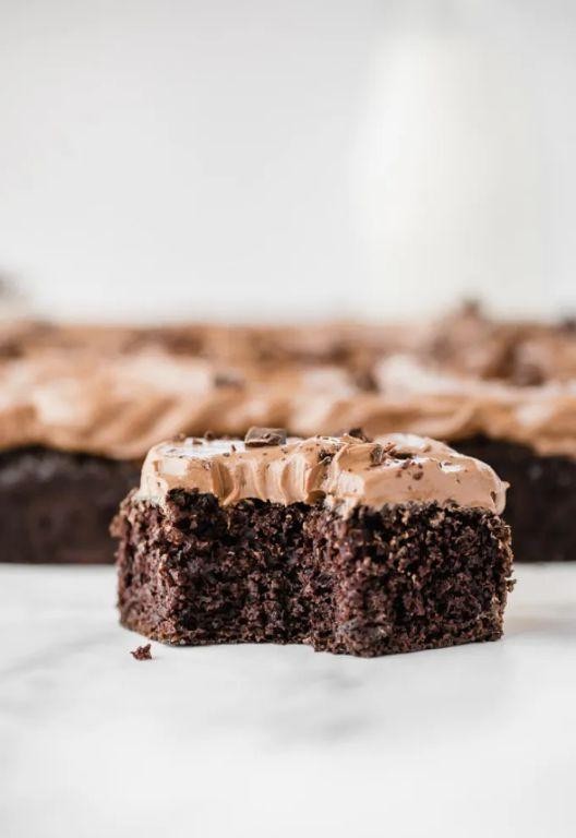 Chocolate Sheet Cake with Espresso Glaze