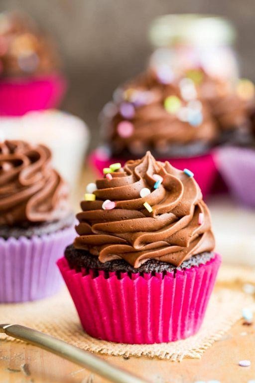 Chocolate Sugar Spun Run Cupcakes