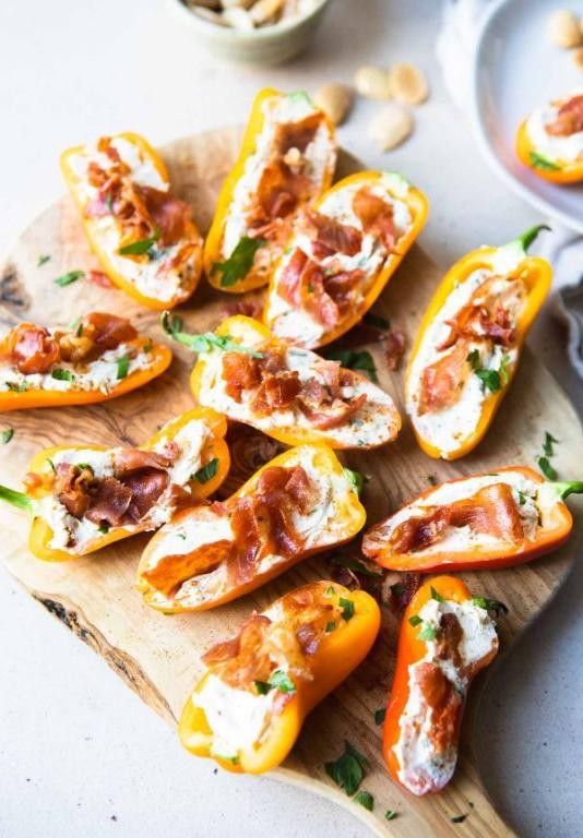 Chocolate and Goat Cheese Stuffed Peppers