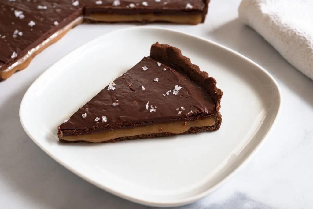 Chocolate and Sea Salt Caramelized Onion Tart