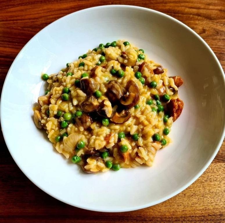 Chorizo and Mushroom Risotto