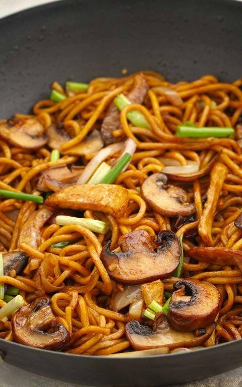 Chow-Chow and Mushroom Stir Fry