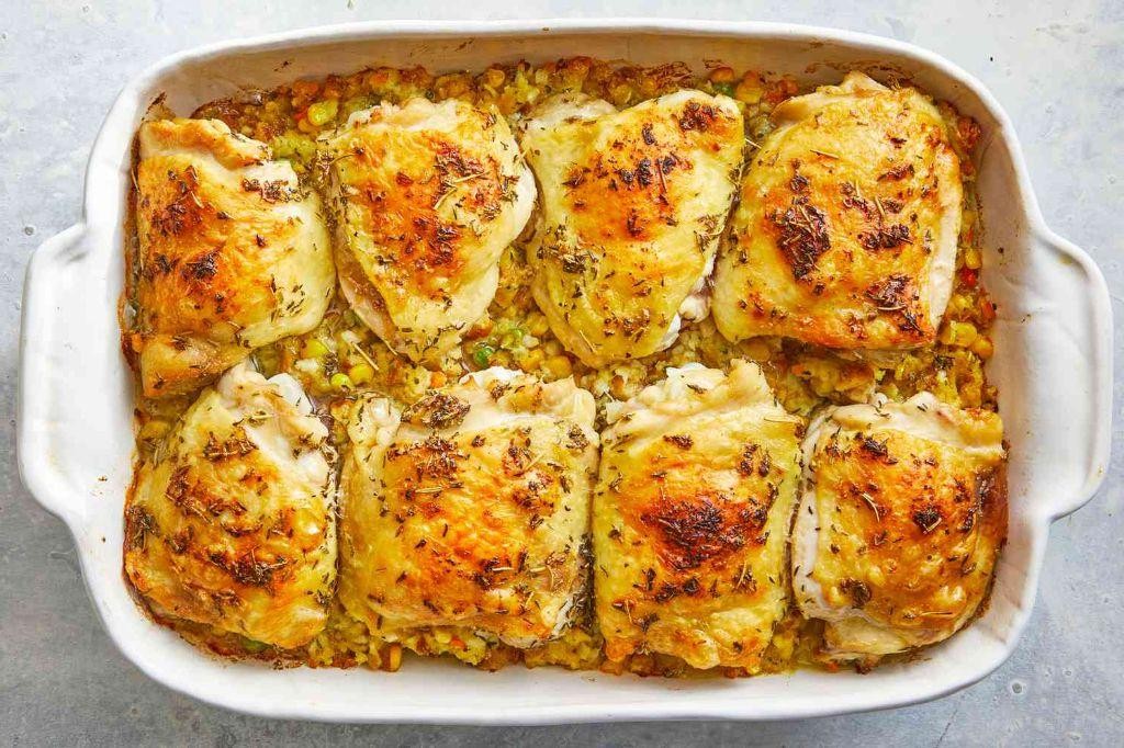 Christmas Chicken and Stuffing Casserole