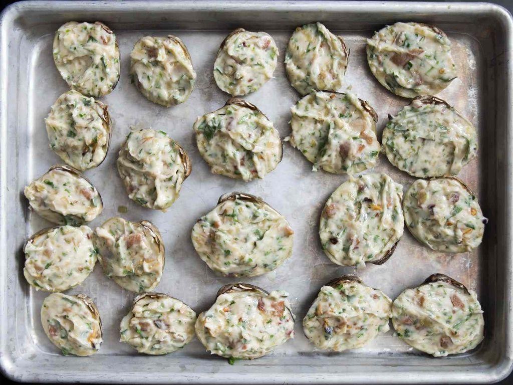 Clams Casino with Spinach and Feta