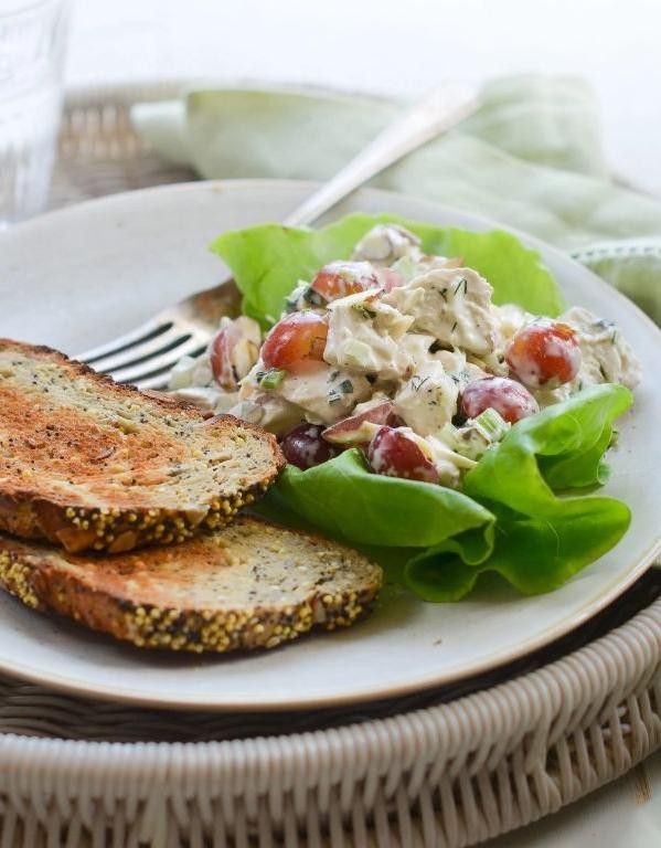 Classic Chicken Salad with Grapes and Almonds