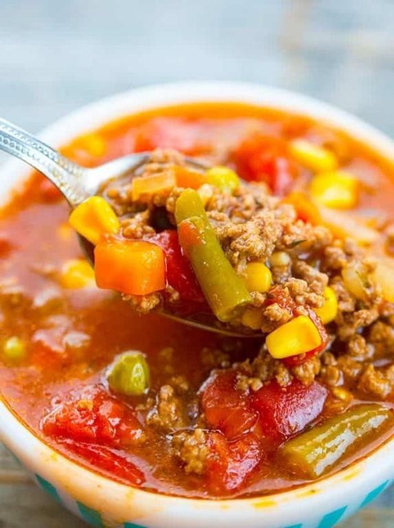 Classic Hamburger Soup