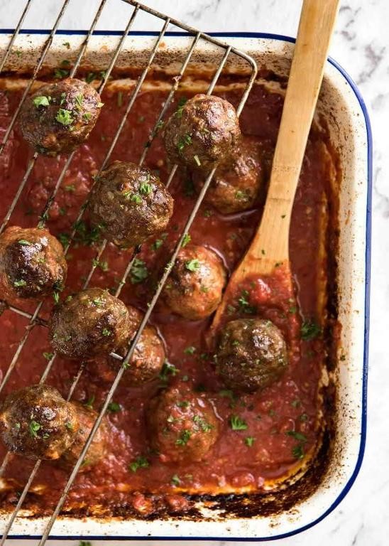 Classic Italian Oven Baked Meatballs