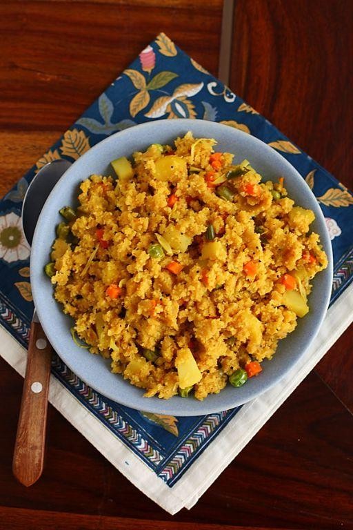 Classic Semolina Vegetable Upma