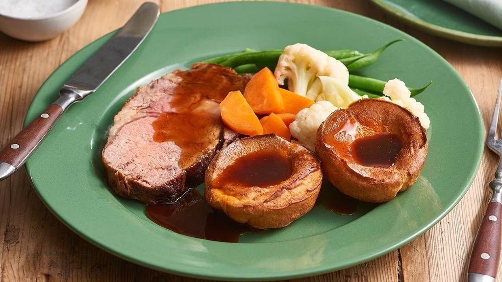 Classic Sunday Roast Beef with Yorkshire Pudding