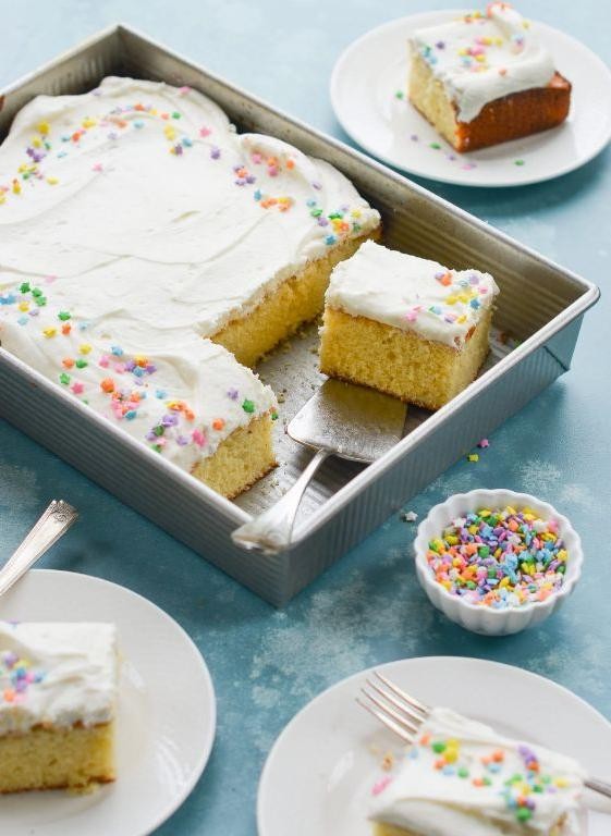 Classic Vanilla Sheet Cake