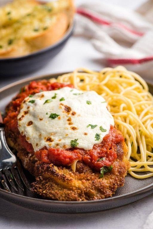 Classic Veal Parmesan with Mozzarella