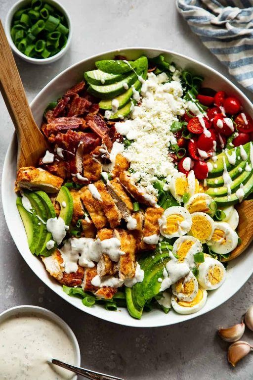 Cobb Salad with Homemade Ranch Dressing